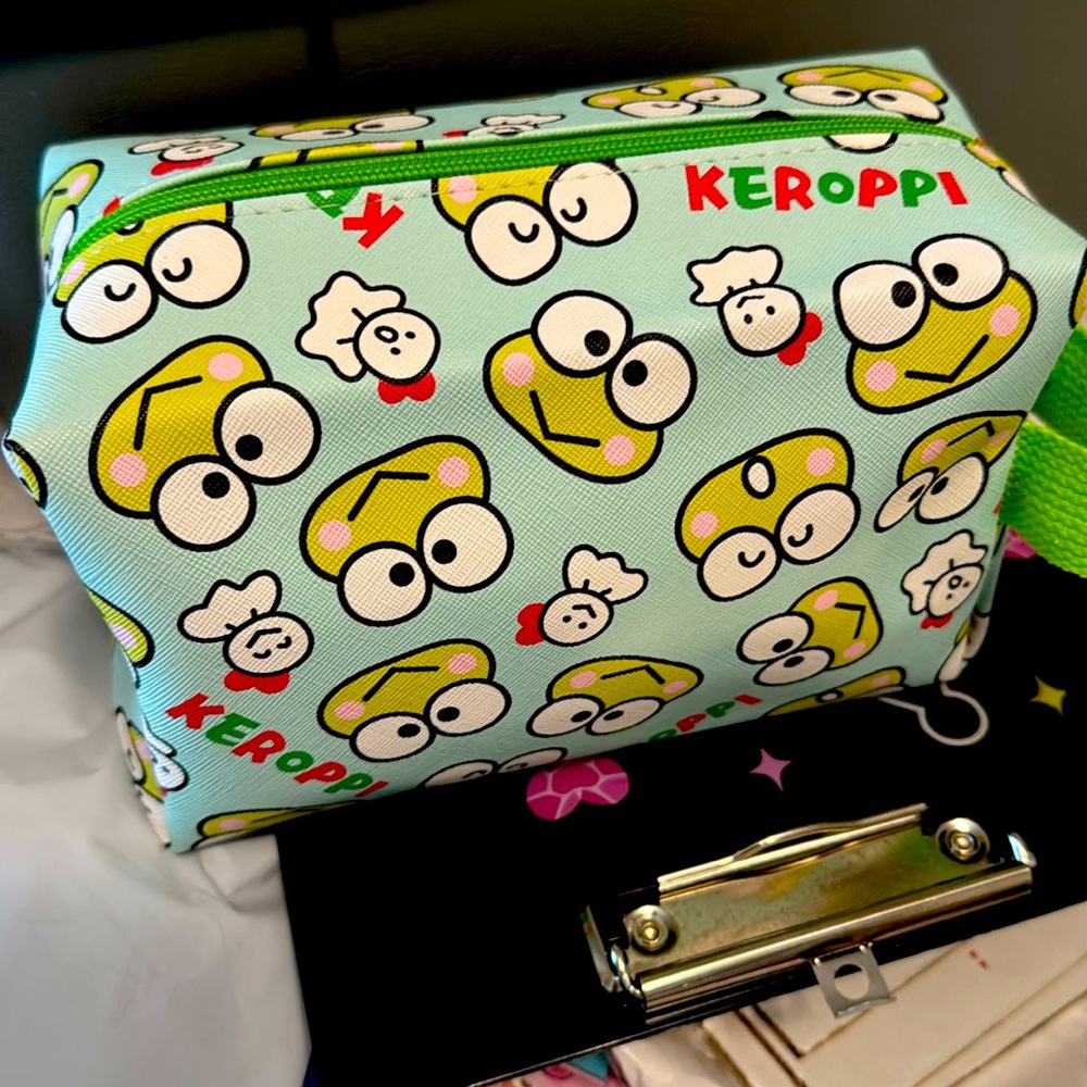 Patterned Women's Accessory Bag - Green